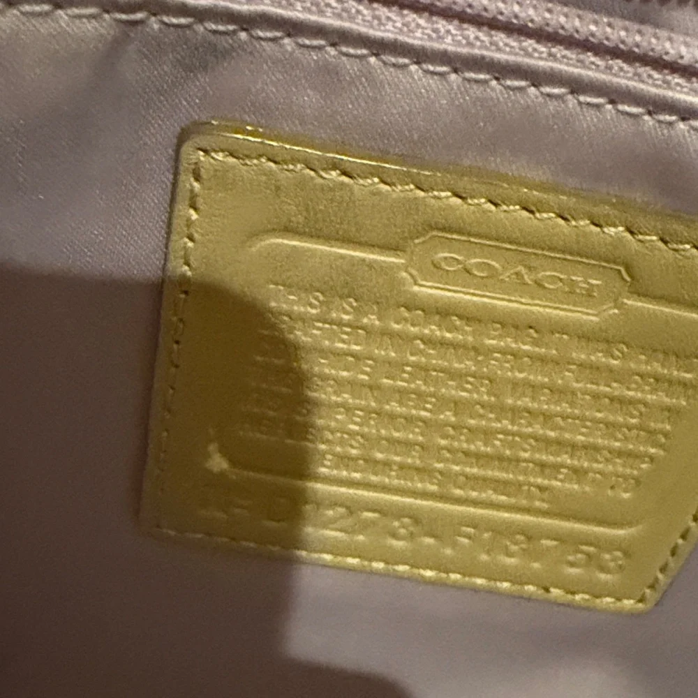 Coach Yellow Patent Signature Shoulder Bag - Picture 7 of 9